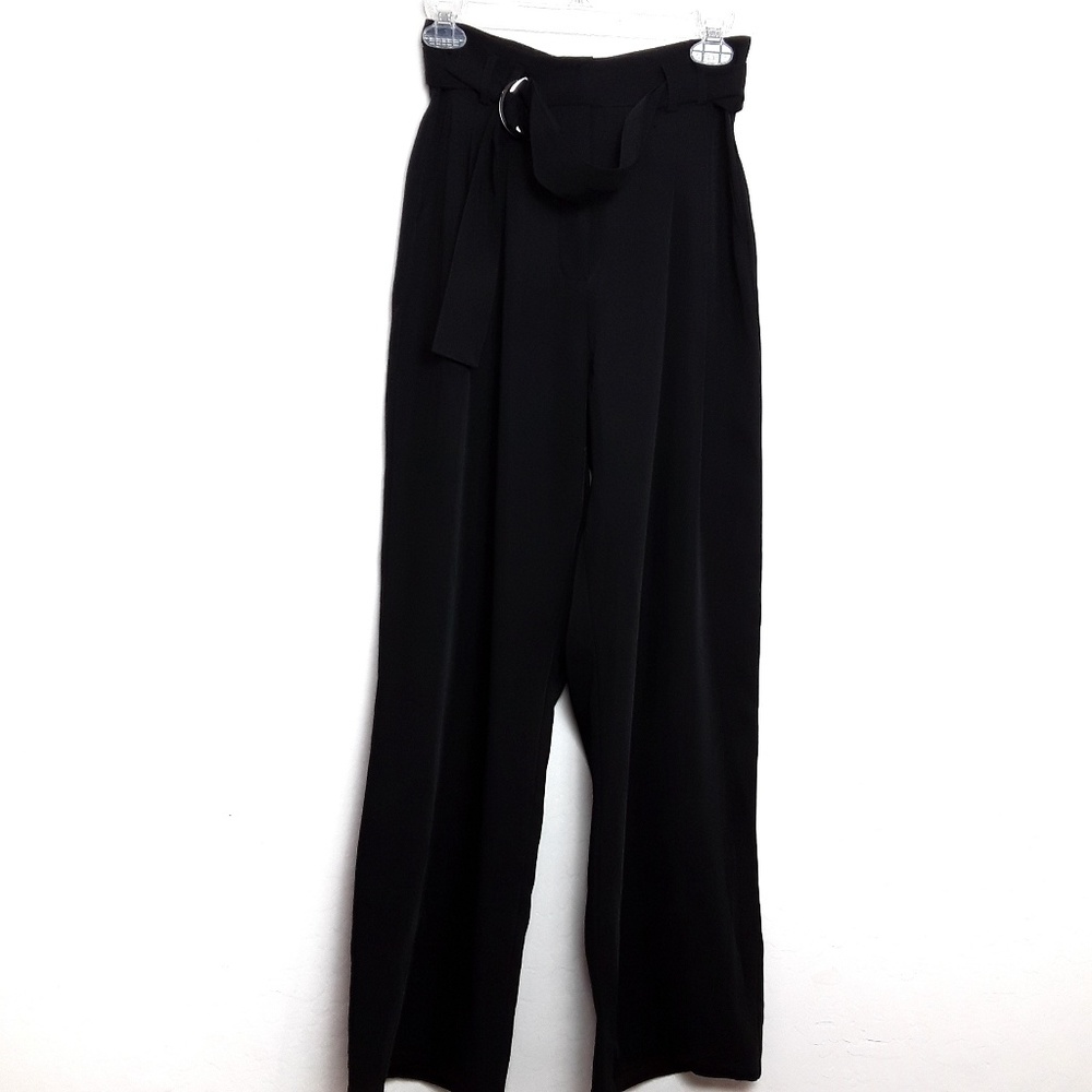 Vince | High Waisted Belted Wide Leg Pants